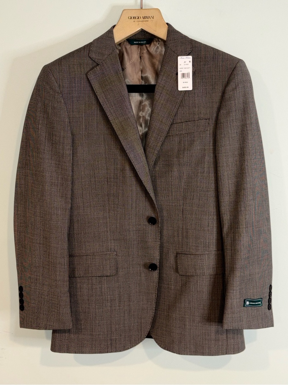 Brooks Brothers Brown Glen Plaid Sport Coat